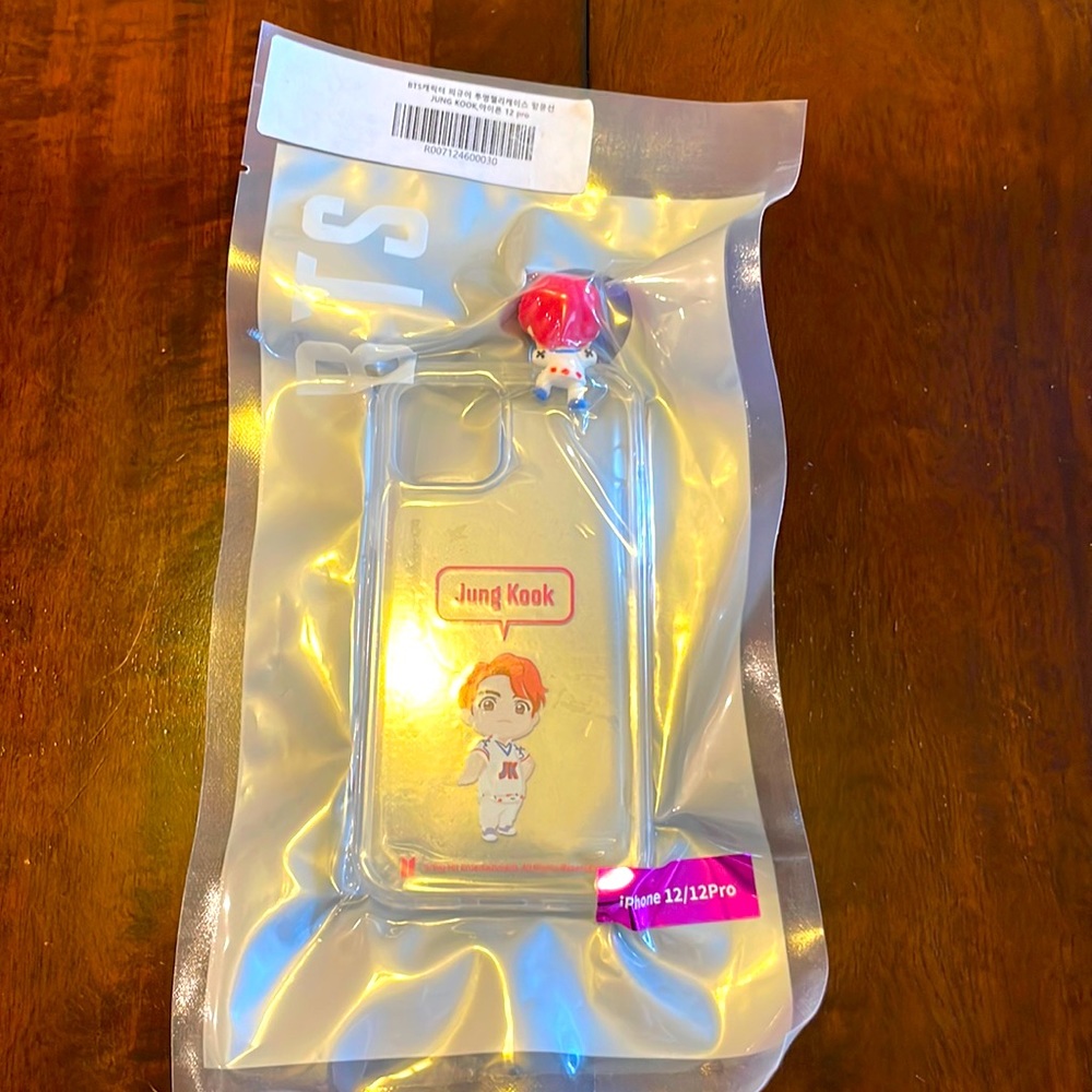 Tiny tan clear Jungkook iphone 12 pro cover